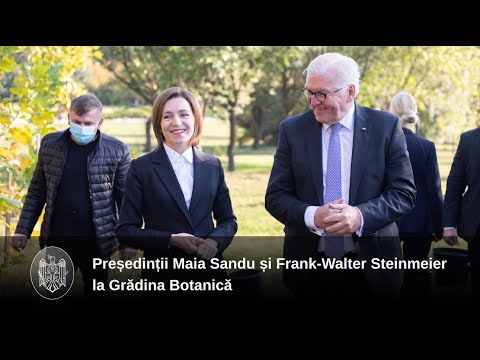 Președinții Maia Sandu și Frank-Walter Steinmeier au continuat tradiția Președinției și au plantat arbori la Grădina Botanică