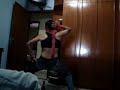 Chicão dançando toda travestida na boca da garrafa, pra gincana do fódum