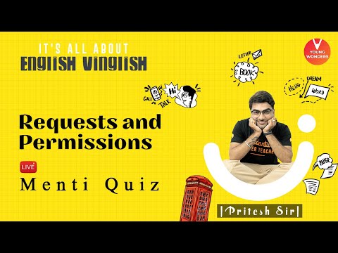 Requests And Permissions | English Vocabulary | Class 6 - 8 | Young Wonders | Pritesh Sir