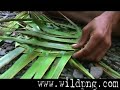 How to weave coconut palm. Milne Bay, PNG