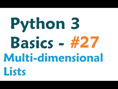 how to define multidimensional array in python