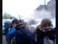 police take down anti globalists on a G8 meeting in Oslo