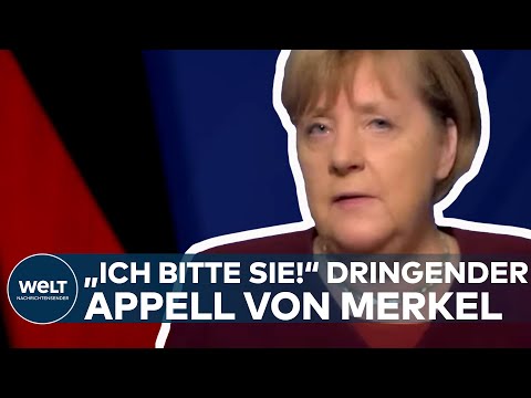 CORONA quotIch bitte Sie!quot Der dringende Appell von Kanzlerin Angela Merkel in der Covid19-Pandemie