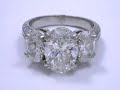 Oval Brilliant Diamond Ring 2.01-carat 1.40 tcw oval sides