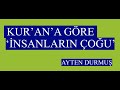 Kur&rsquo;an&rsquo;a Göre &rsquo;insanların çoğu&rsquo; (15.02.2024)