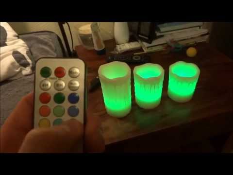 Mooncandles - LED flammenlose Batterie-Kerzen mit 