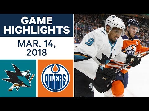 Video: NHL Game Highlights | Sharks vs. Oilers - Mar. 14, 2018