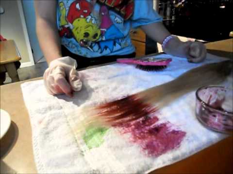 how to dye ur hair with food coloring