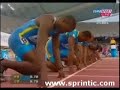 asafa powell runs the world record of 9.77