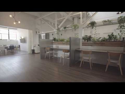 Open Desks in a Creative Coworking Space