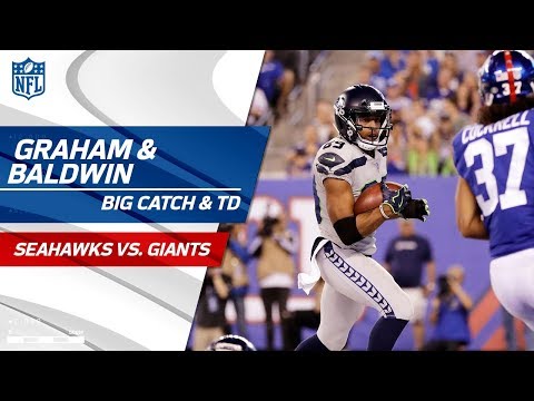 Video: Russell Wilson's Big Throws to Graham & Baldwin on TD Drive! | Seahawks vs. Giants | NFL Wk 7