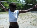 Tammy bending a steel rod -pt 1 Tammy bending a steel rod -pt 1