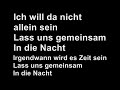 Tokio Hotel - In die Nacht with Lyrics