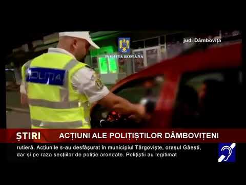 Noi acțiuni ale polițiștilor dâmbovițeni