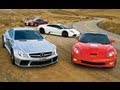 Corvette ZR1 vs. SL65 AMG Black Series, Murciélago LP640, Viper SRT10 - Car and Driver