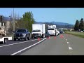 Gravel spill on Highway 101