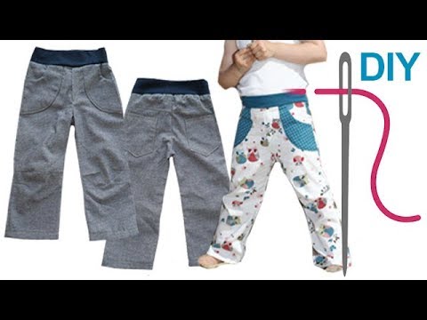 Schnelle Kinderhose, einfache Hose nähen 