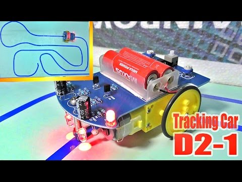 D2-1 Tracking Car - сборка + запуск