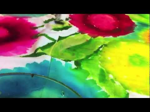 how to make tie dye effect with watercolor