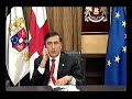 ?????????? - ??????? ???????! ?? ??? ???????! Crazy Saakashvili eats his tie! BBC News