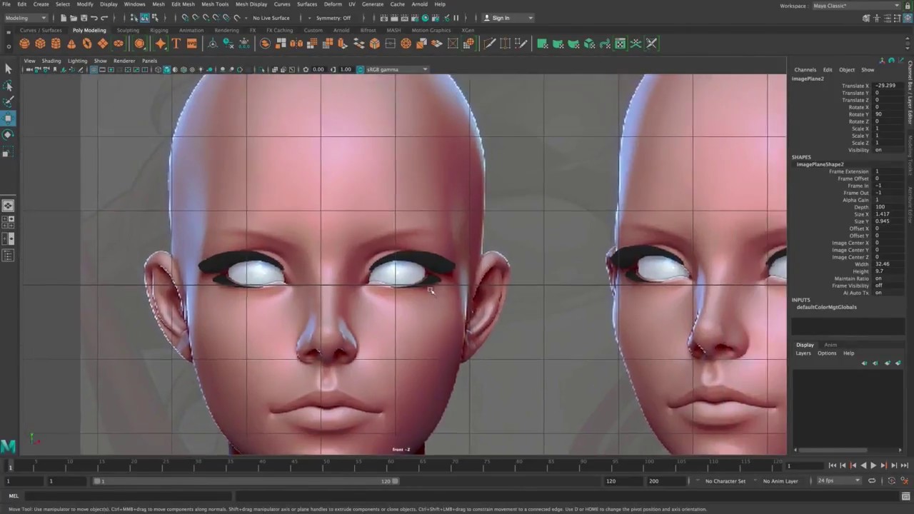 3d face modeling maya tutorial