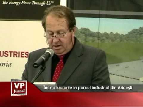Încep lucrările în parcul industrial din Ariceşti