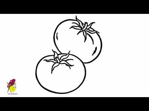 how to draw vegetables