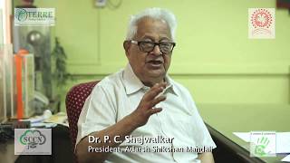 Dr. Shejwalkar, President Adarsh Shikshan Mandali