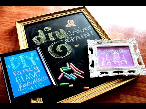 how to make a chalkboard with chalkboard paint