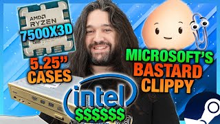 HW News - Chinese Steam Competitor, 5.25" Drive Cases, AMD Preps 7500X3D, Intel Finances Improve