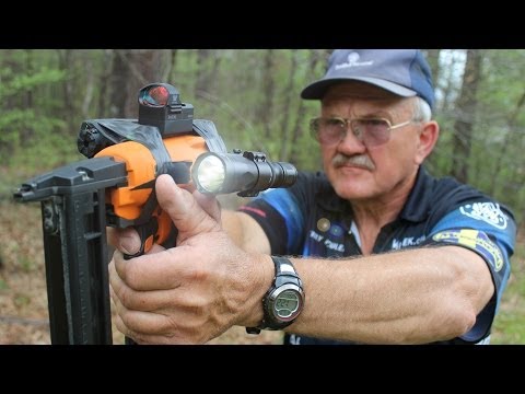 TACTICAL ASSAULT STAPLE GUN- WORLD RECORD 6 STAPLES in 1 SECOND IN SLOW MO! (April fools!)
