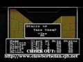 a video that features the game: wizardry - proving grounds of the mad overlord, nes version. i'm playing the game using my first party out of several.
