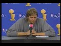 dirk nowitzki kills bug at press conference