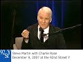Steve Martin and Charlie Rose at the 92nd Street Y