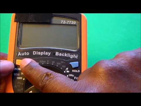 how to test dc current with a multimeter