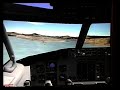 Landing a Boeing 737 at Hong Kong Int