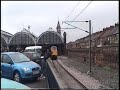 87022 and 87028 arrive and depart Darlington 87022 and 87028 arrive and depart Darlington