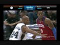 [NBA] Philadelphia 76ers vs. San Antonio Spurs First Half Spurs baskets 11/29/2009