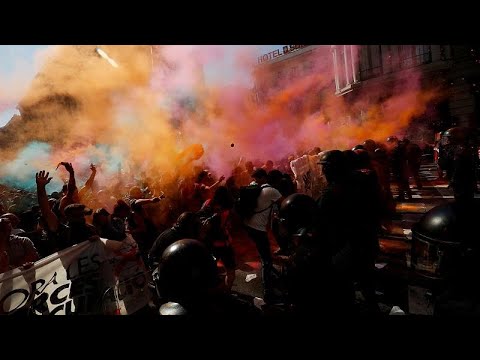 Demonstranten in Barcelona: Gewaltsame Zusammenste