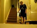 How many kick ups can Jack do in a minute on one foot?