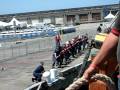 Coasties help tall ship Bounty dock in San Francisco