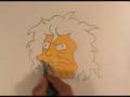 33rd Drawing : The Crazy Cat Lady