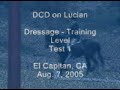 DCD Lucian El Cap Dressage_Test 1_080705