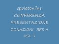BPS DONAZIONI APPARECCHI A USL 3 OSPEDALE DI SPOLETO