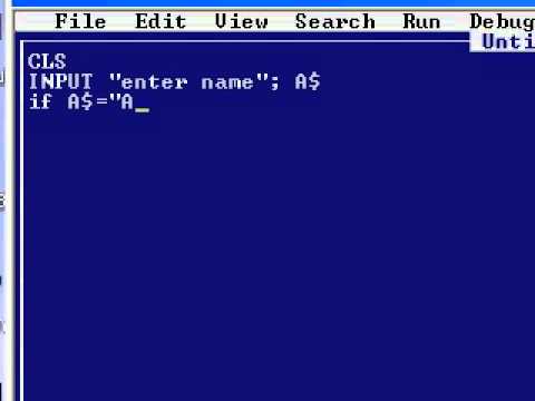 Example Programs In Qbasic What Do You Think