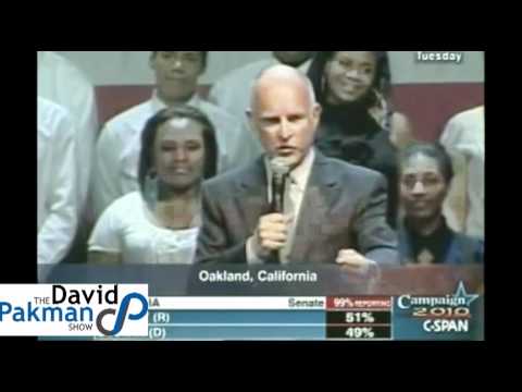 Jerry Brown Victory Speech California Governor Election 2010 Video