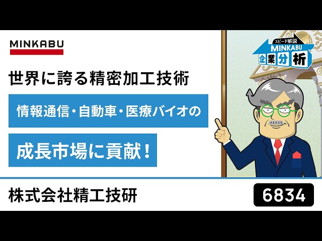 精工技研 (6834) : 株価/予想・目標株価 [SEIKOH GIKEN] - みんかぶ
