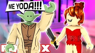 Yoda Vs The Red Dress Girl In Roblox Minecraftvideos Tv