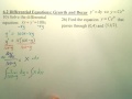 6.2a Differential Equations Growth and Decay - Calculus