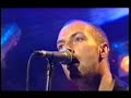 this interview with chris martin of coldplay took place mid 2003 just after the band's second album release, a rush of blood to the head. i have uploaded the accompanying performance of god put a smile upon your face also:

http://www.youtube.com/watch?v=gtbsseraizs